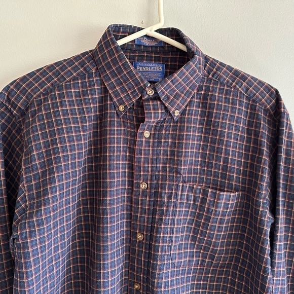Pendleton Sir Pendleton 100% Virgin Wool Shirt M Boyd Tartan Camping Hiking - Picture 2 of 11